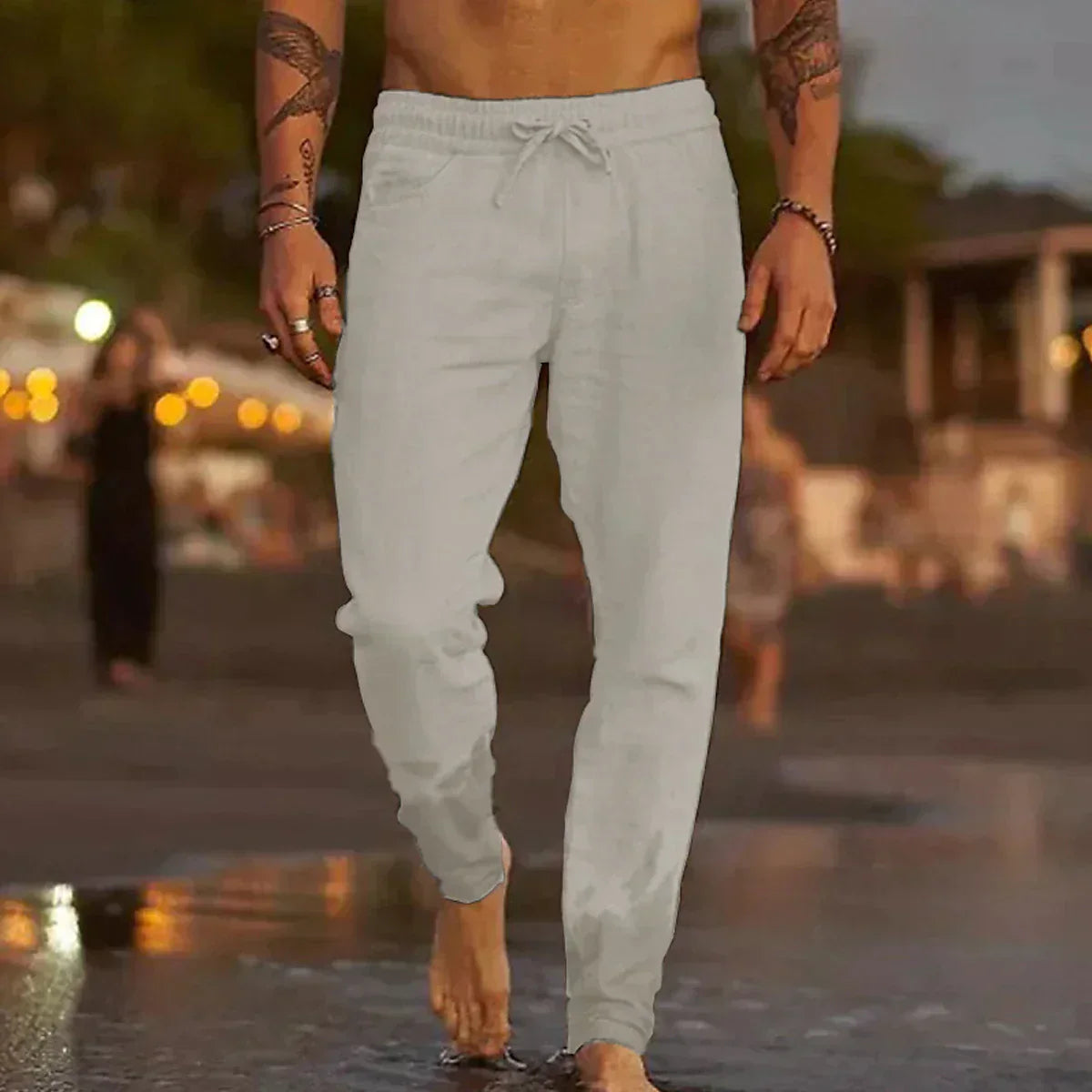 LAURENT MONACO | PANTALON D'ÉTÉ DÉCONTRACTÉ POUR HOMMES