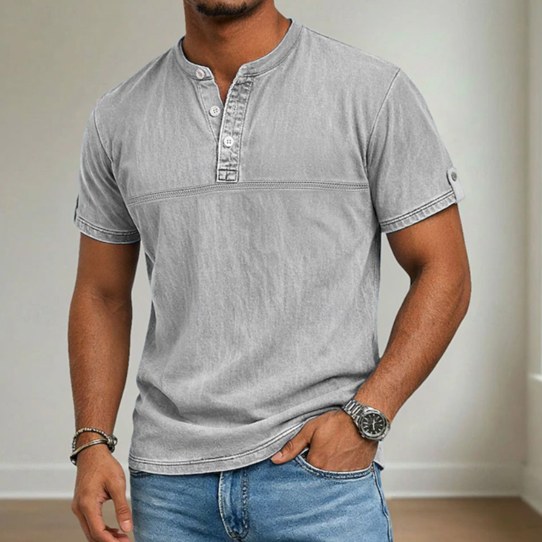 LAURENT MONACO | CHEMISE À COL MAO POUR HOMME