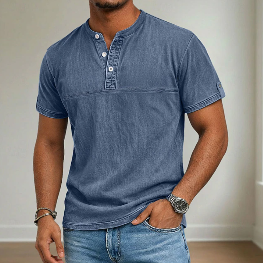 LAURENT MONACO | CHEMISE À COL MAO POUR HOMME