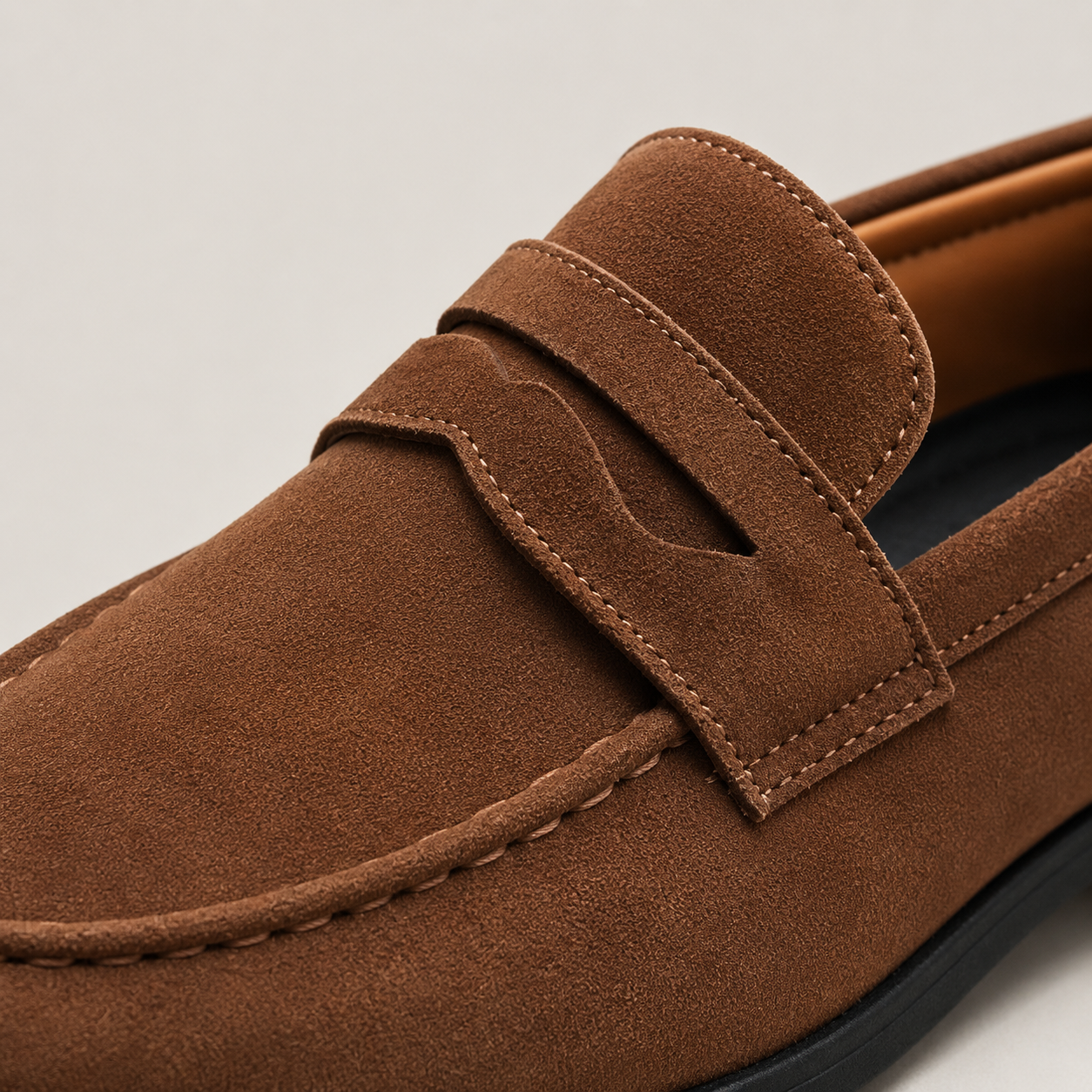 LAURENT MONACO | MOCASSINS EN DAIM PENNY POUR HOMMES