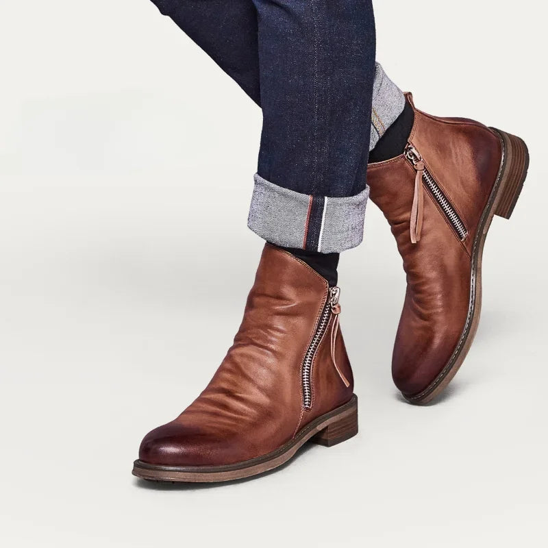 LAURENT MONACO | BOTTES EN CUIR ROYAL