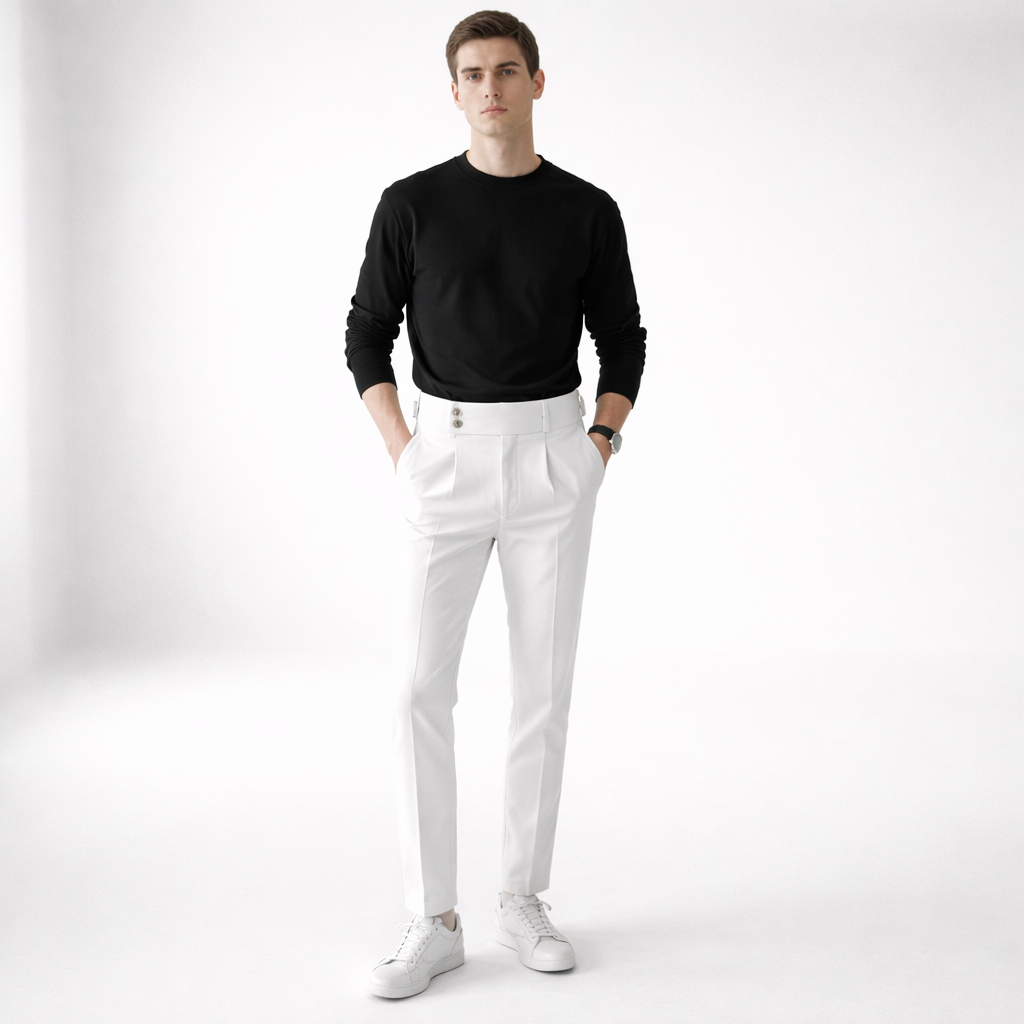 LAURENT MONACO | PANTALONS À TAILLE HAUTE POUR HOMMES