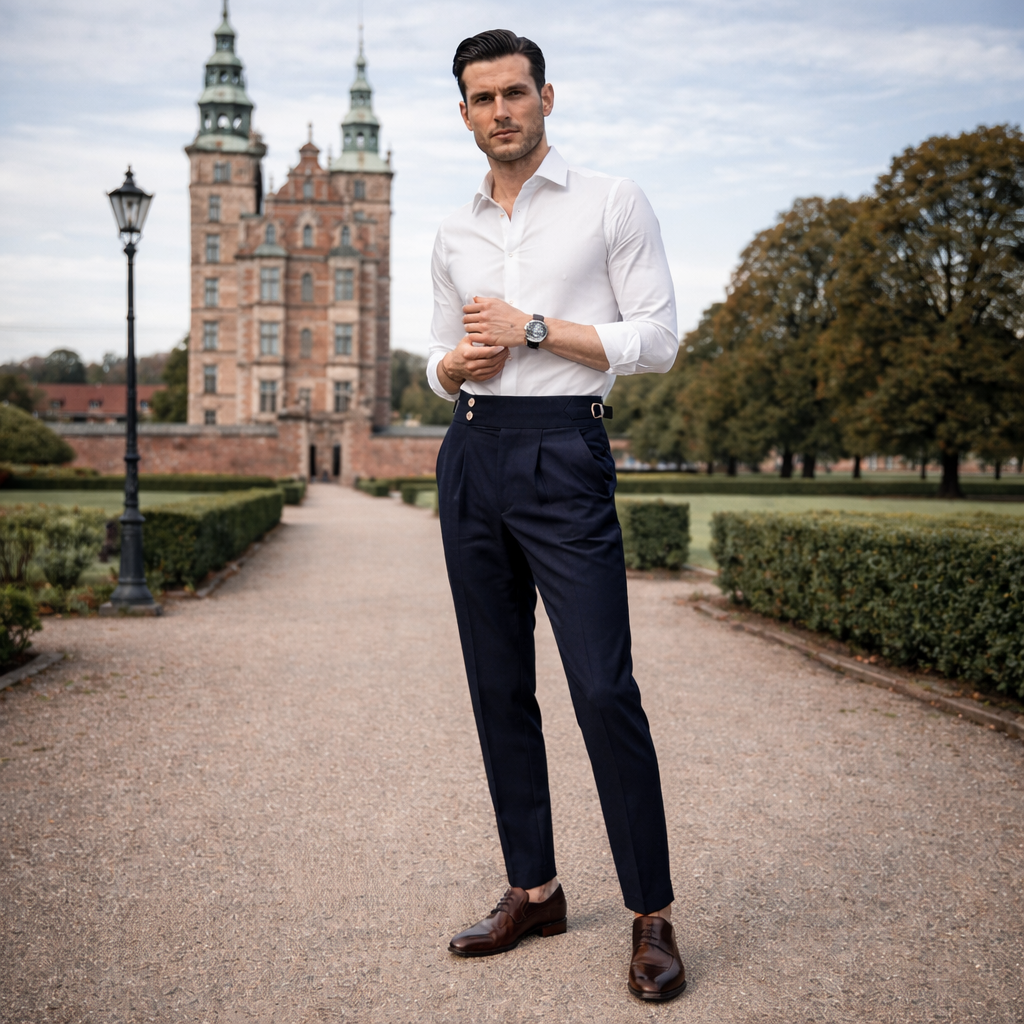 LAURENT MONACO | PANTALONS À TAILLE HAUTE POUR HOMMES