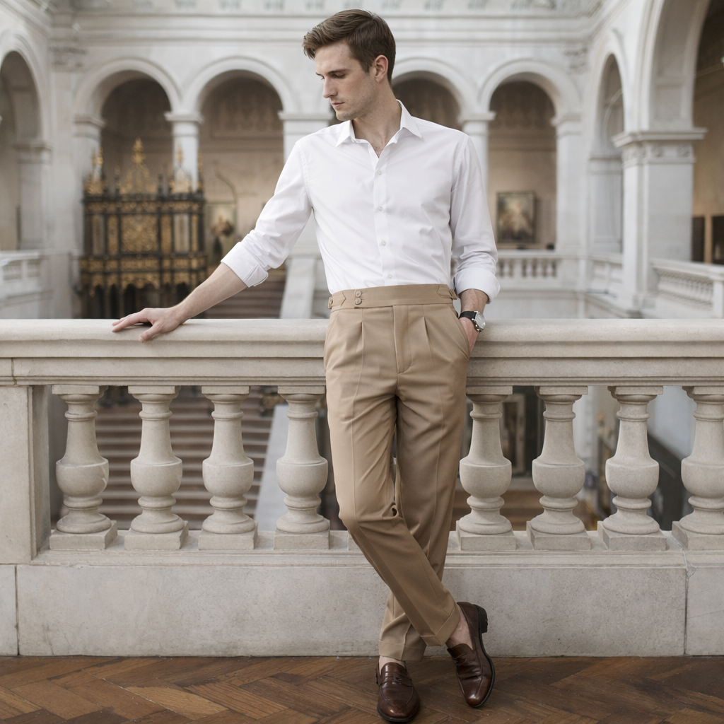 LAURENT MONACO | PANTALONS À TAILLE HAUTE POUR HOMMES
