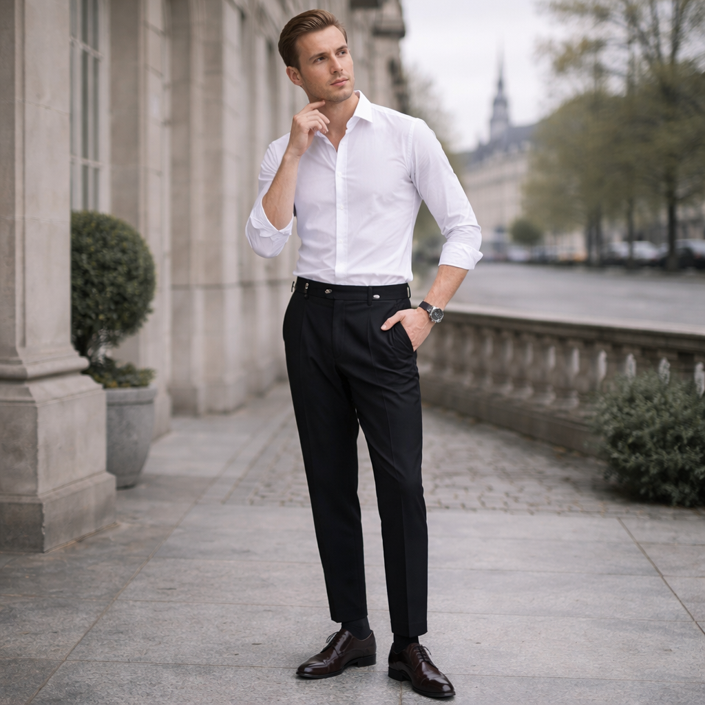LAURENT MONACO | PANTALONS À TAILLE HAUTE POUR HOMMES