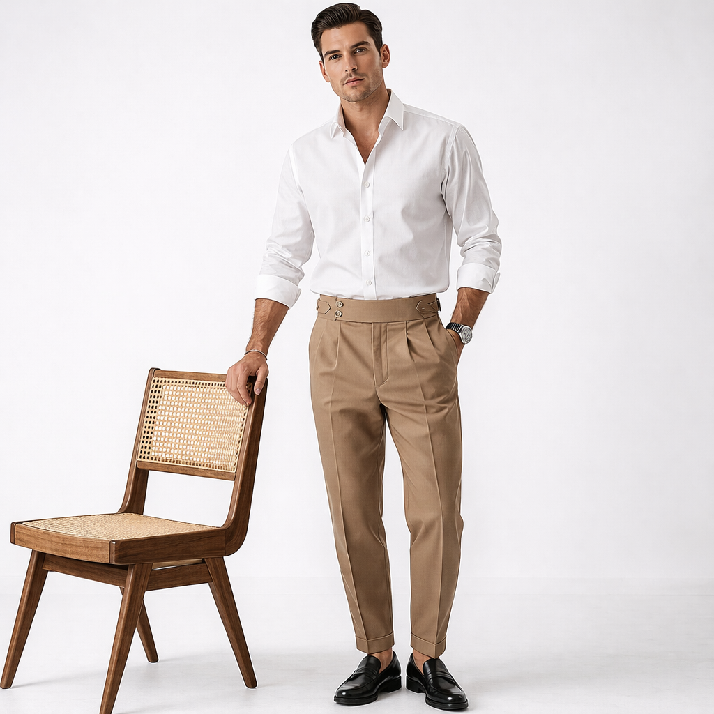 LAURENT MONACO | PANTALONS À TAILLE HAUTE POUR HOMMES
