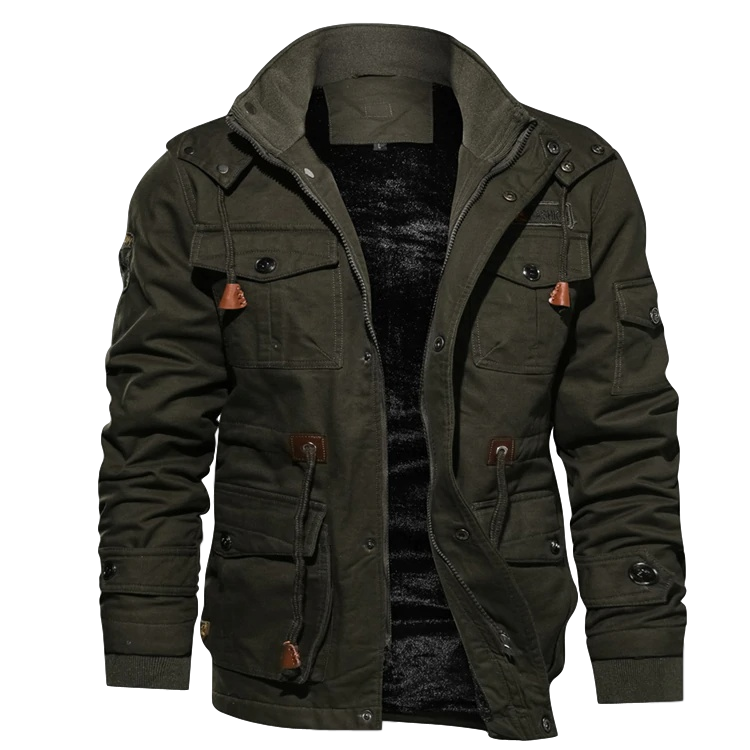 LAURENT MONACO | VESTE D'HIVER À DOUBLURE SHERPA POUR HOMME