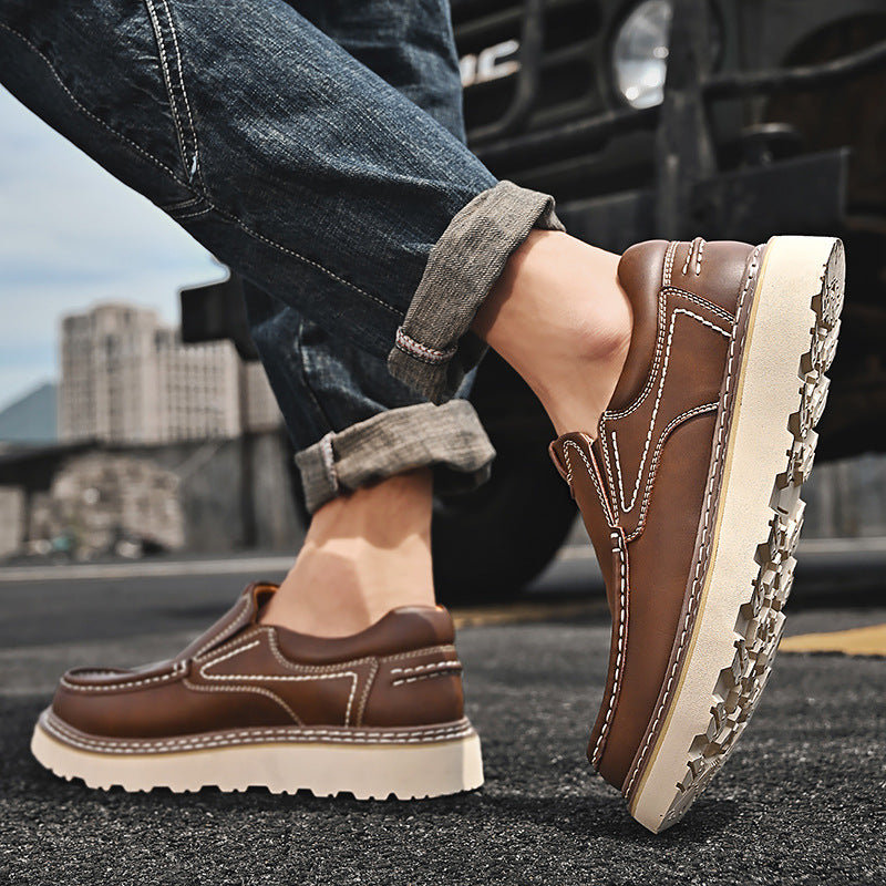 LAURENT MONACO | MOCASSINS EN CUIR DE VACHETTE POUR HOMME