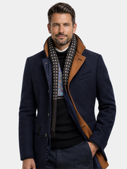LAURENT MONACO  MANTEAU EN LAINE POUR HOMMES