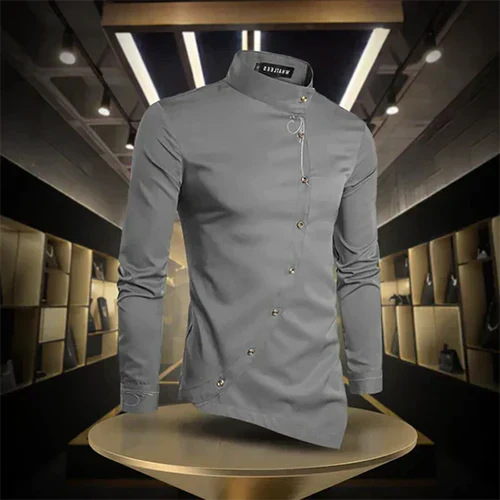 LAURENT MONACO | CHEMISE À COL RÉTRO POUR HOMMES