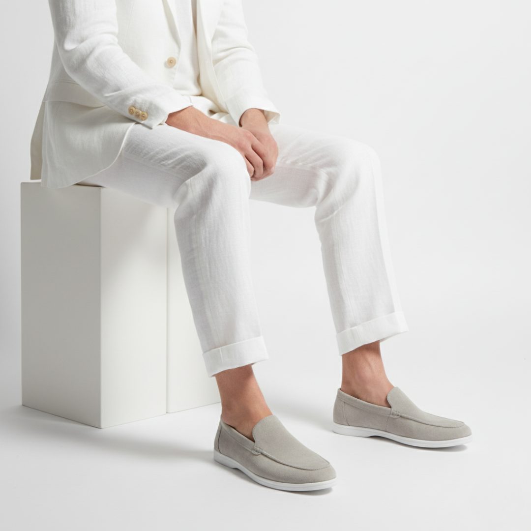 LAURENT MONACO | MOCASSINS EN DAIM POUR HOMMES