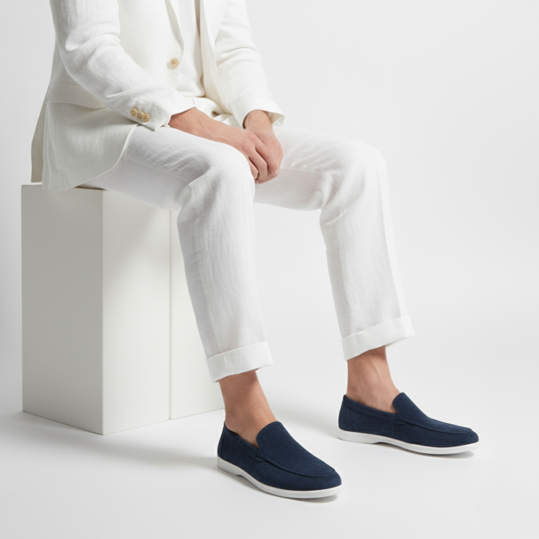 LAURENT MONACO | MOCASSINS EN DAIM POUR HOMMES