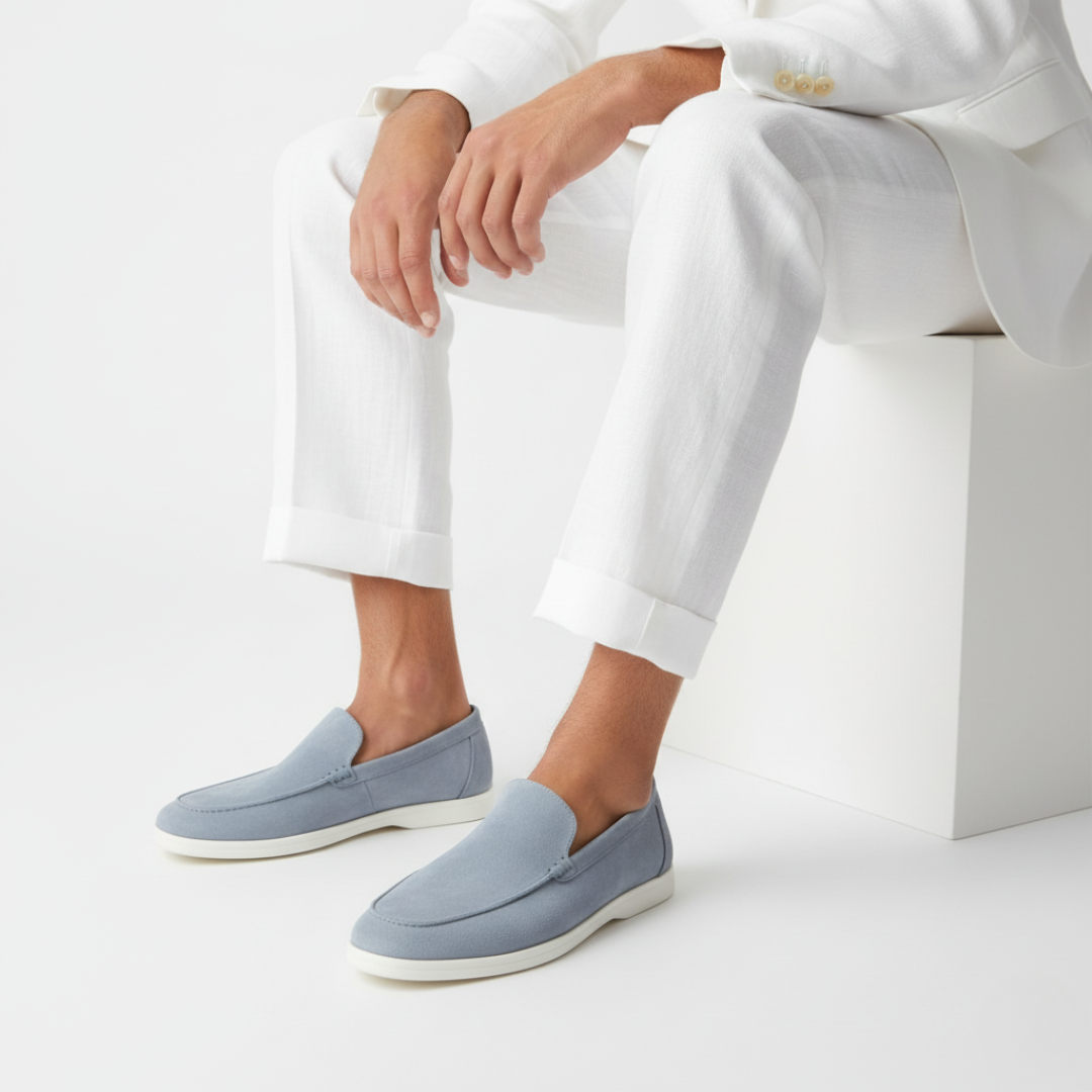 LAURENT MONACO | MOCASSINS EN DAIM POUR HOMMES