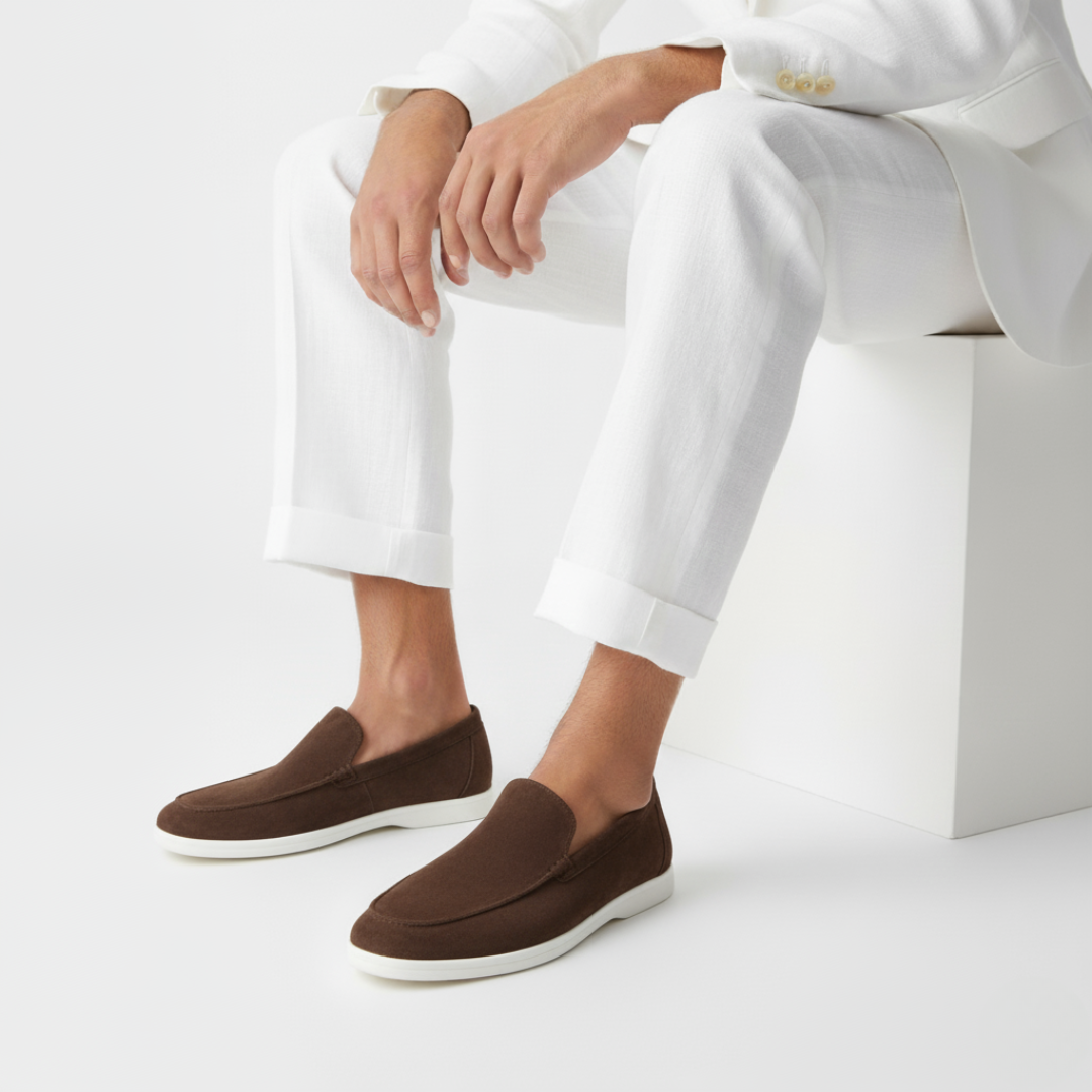 LAURENT MONACO | MOCASSINS EN DAIM POUR HOMMES