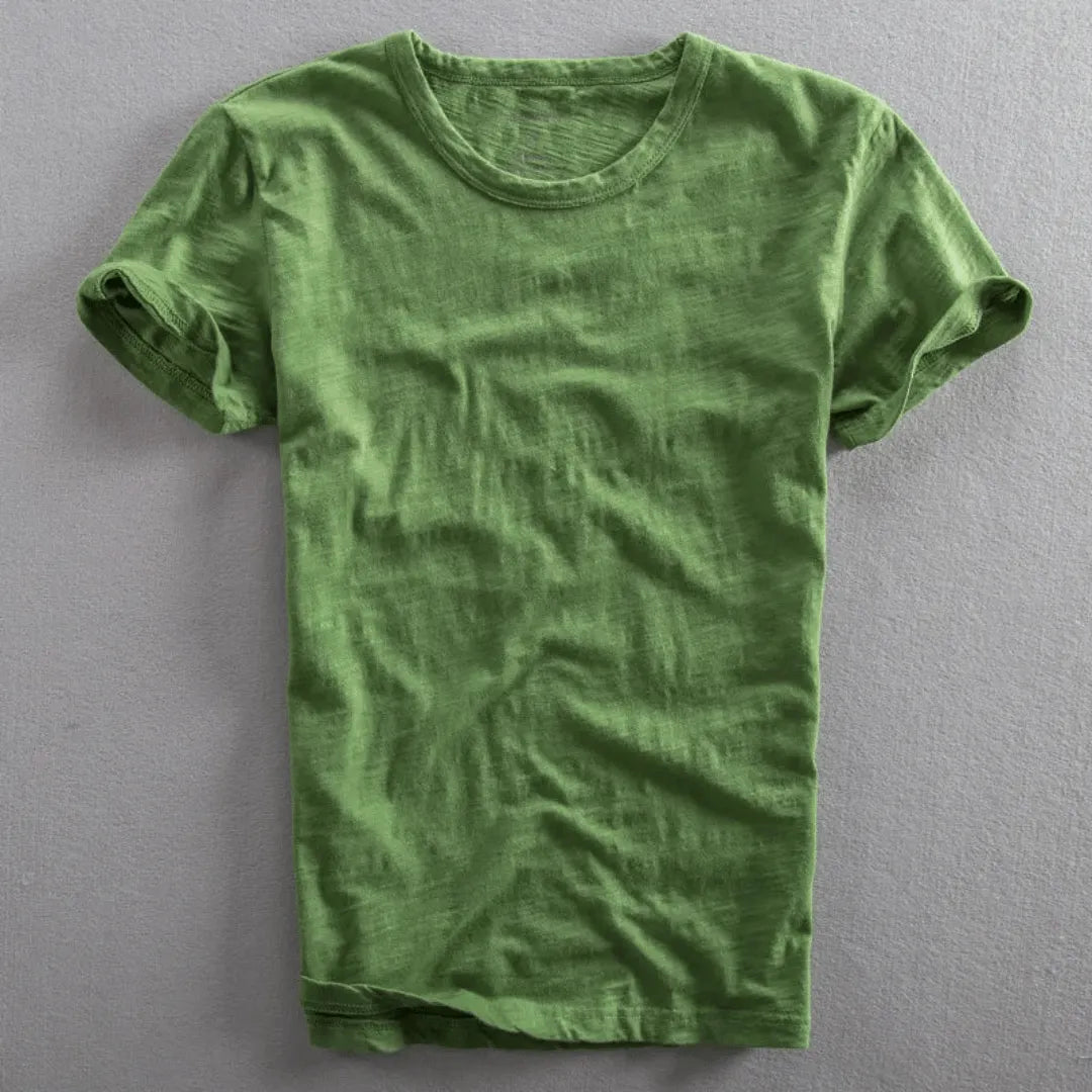 LAURENT MONACO | T-SHIRT EN COTON SLUB POUR HOMMES