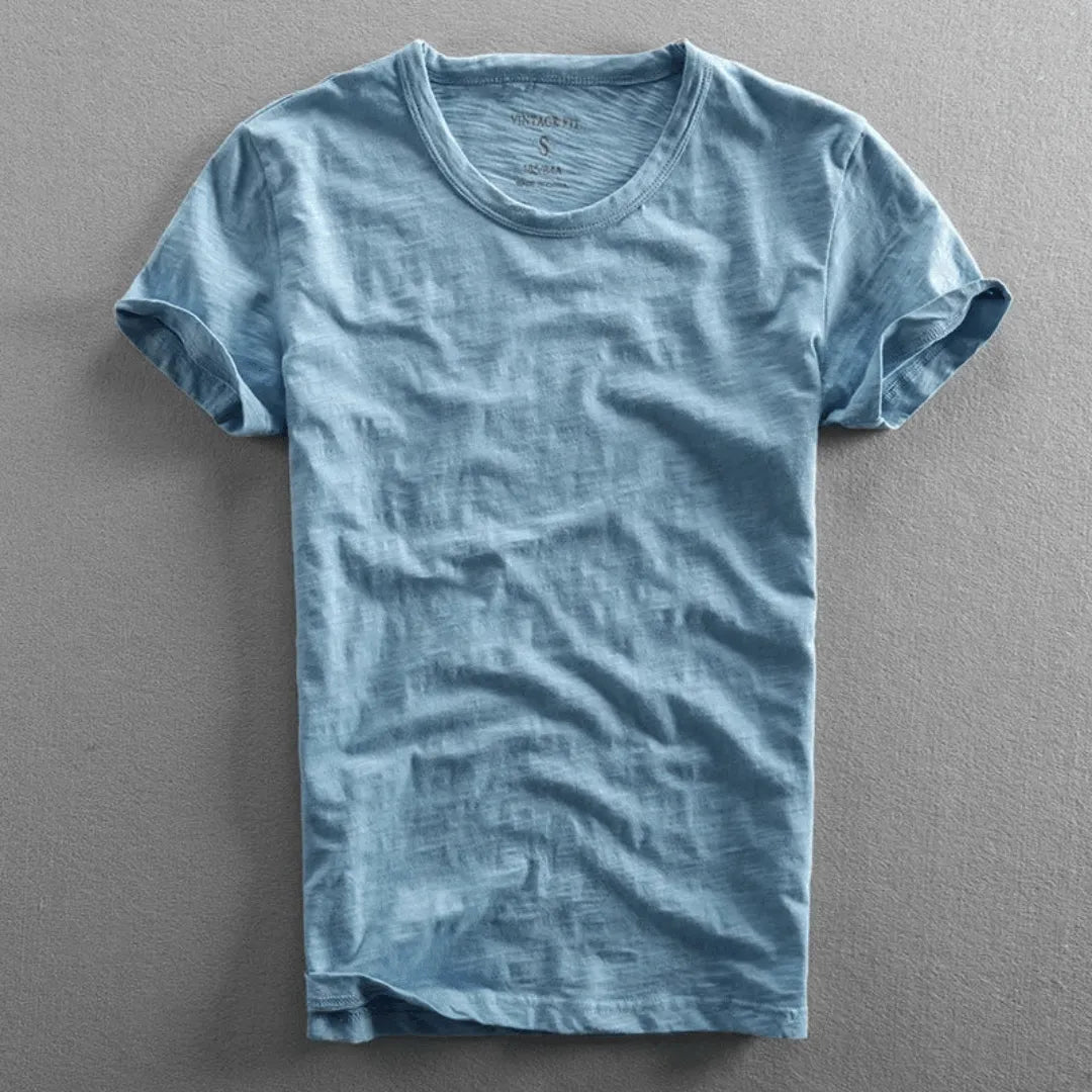 LAURENT MONACO | T-SHIRT EN COTON SLUB POUR HOMMES