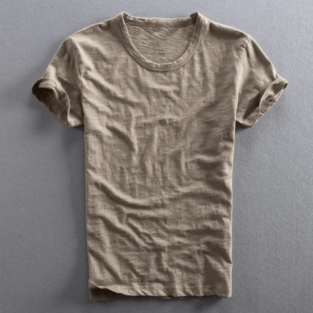 LAURENT MONACO | T-SHIRT EN COTON SLUB POUR HOMMES