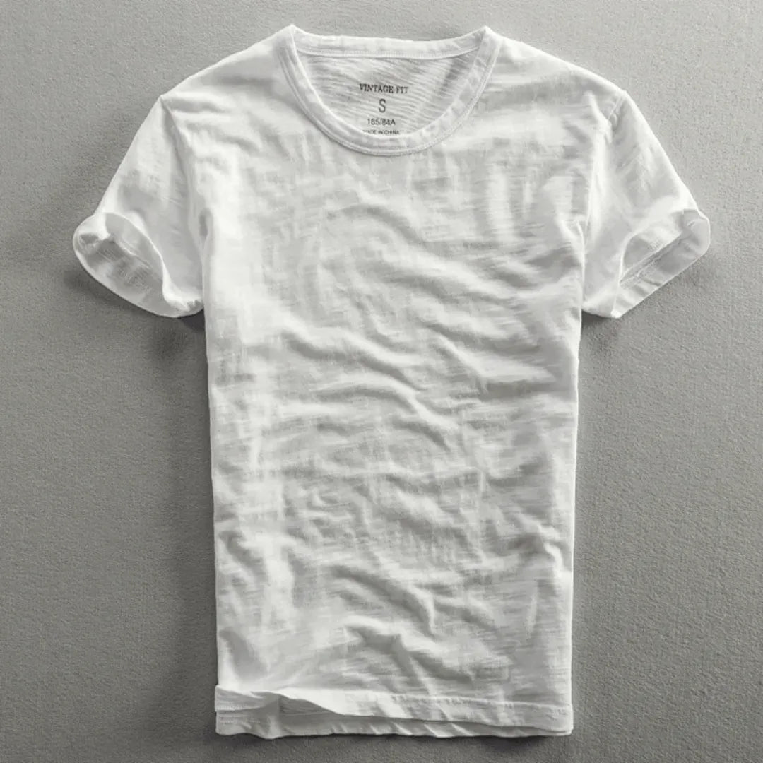 LAURENT MONACO | T-SHIRT EN COTON SLUB POUR HOMMES