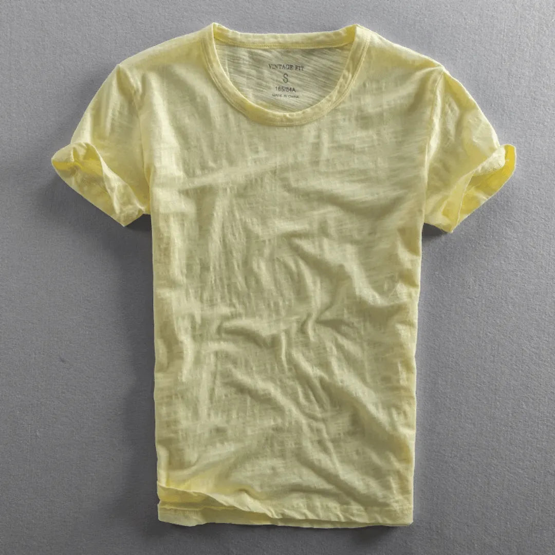 LAURENT MONACO | T-SHIRT EN COTON SLUB POUR HOMMES