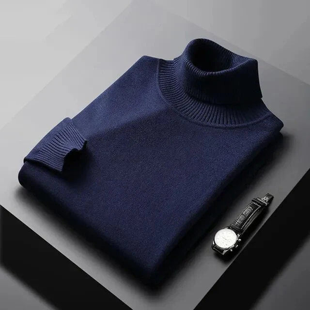 LAURENT MONACO | PULL À COL ROULE EN MAILLE POUR HOMME