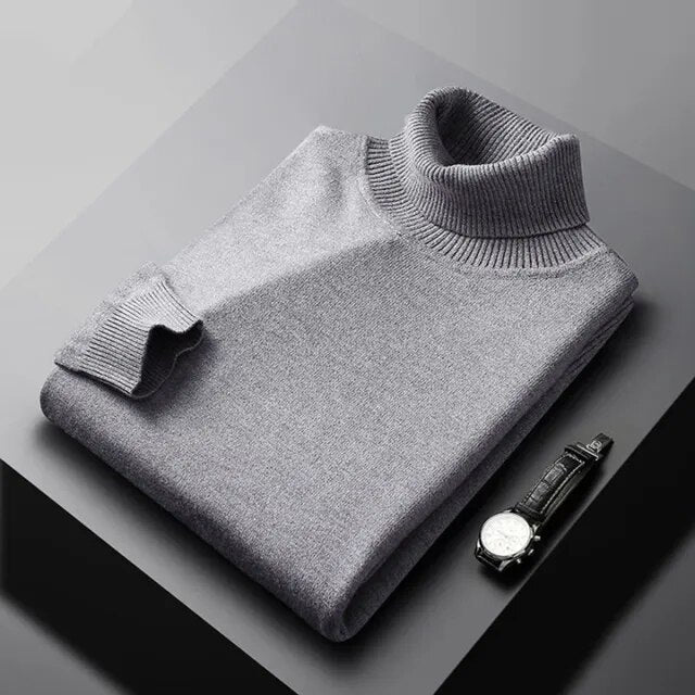 LAURENT MONACO | PULL EN MAILLE À COL ROULÉ POUR HOMME