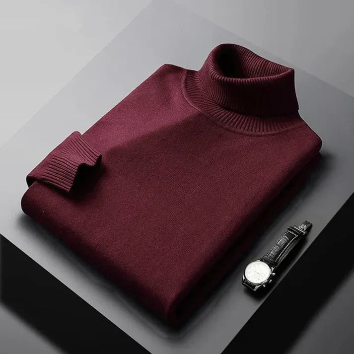 LAURENT MONACO | PULL À COL ROULE EN MAILLE POUR HOMME