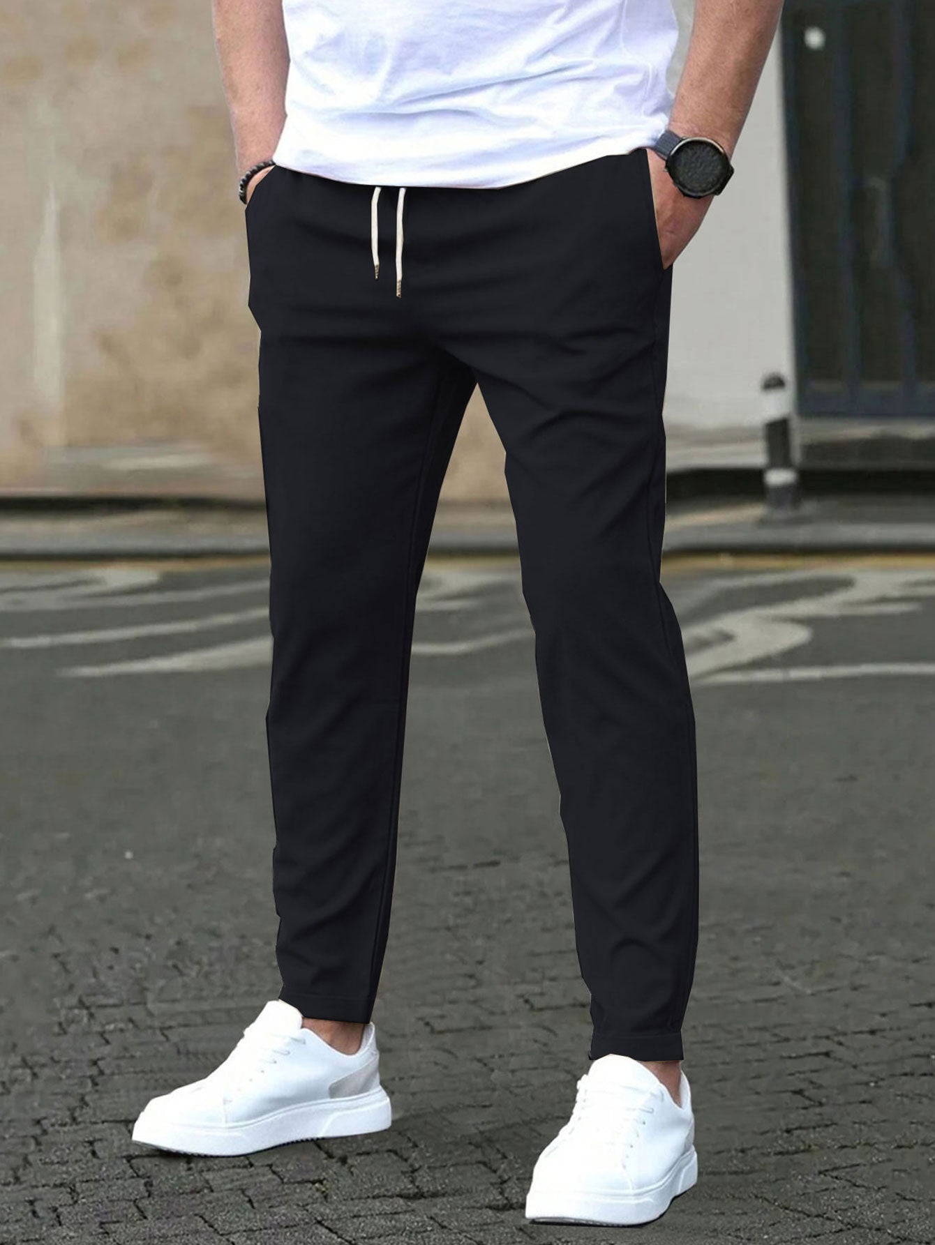 LAURENT MONACO | PANTALONS ÉLASTIQUES POUR HOMMES
