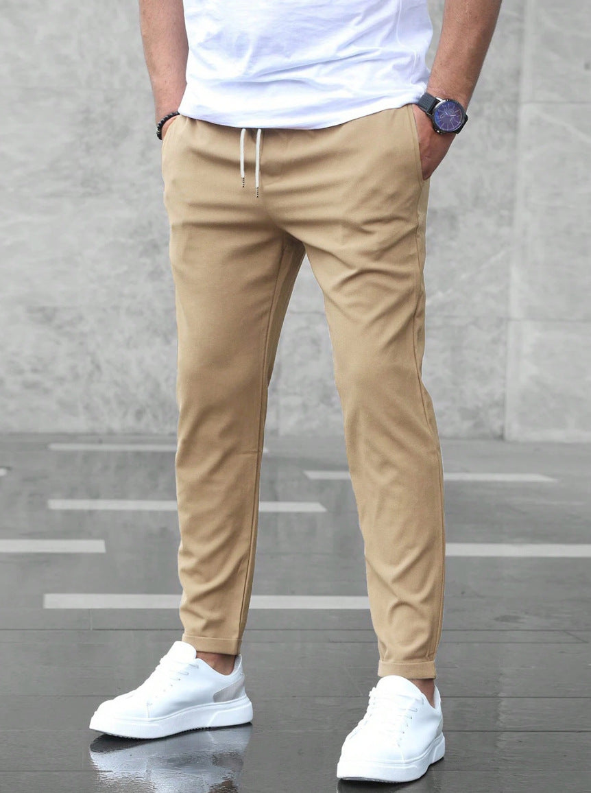 LAURENT MONACO | PANTALONS CASUAL PREMIUM LÉGERS À JAMBE DROITE