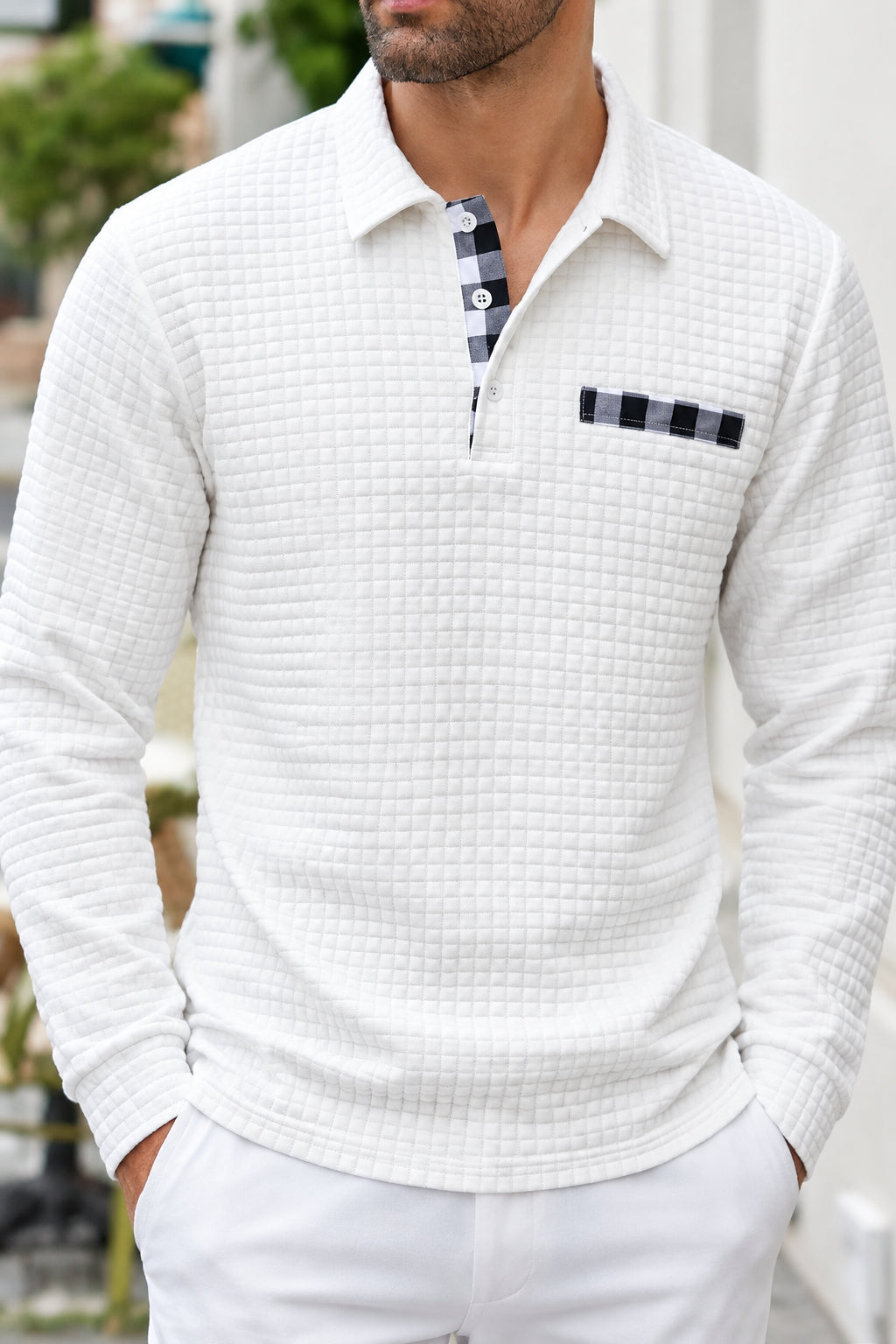 LAURENT MONACO | CHEMISE À CARREAUX POUR HOMMES