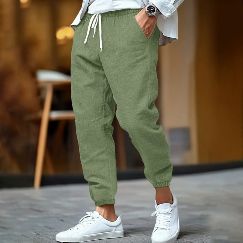 LAURENT MONACO | PANTALON À CORDON DE SERRAGE COASTAL POUR HOMMES