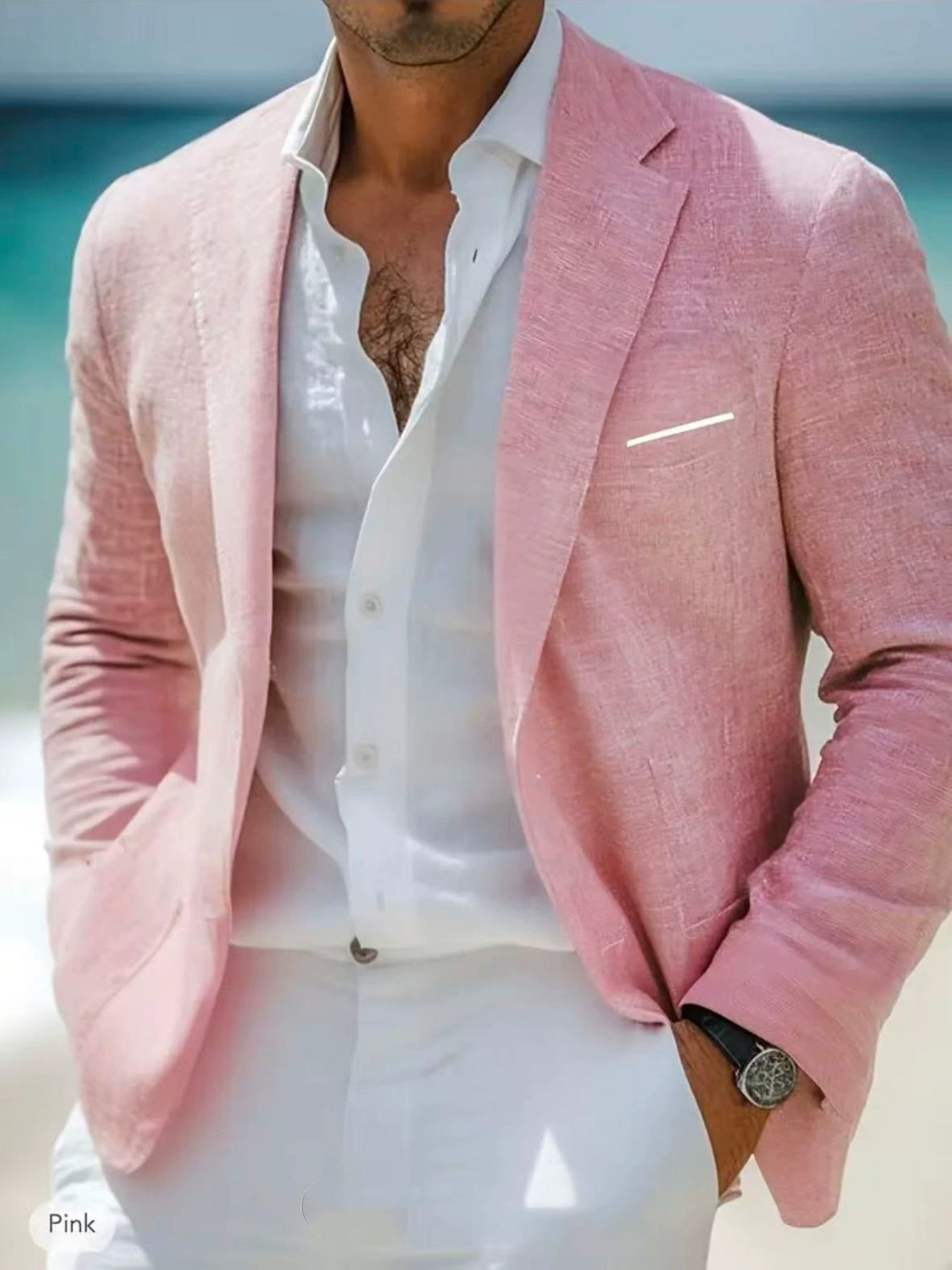 LAURENT MONACO | BLAZER À REVERS CLASSIQUE POUR HOMMES