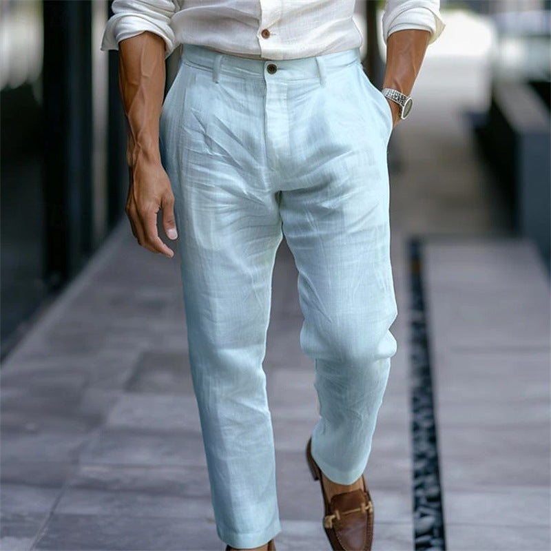 LAURENT MONACO | PANTALON D'ÉTÉ EN VISCOSE POUR HOMMES