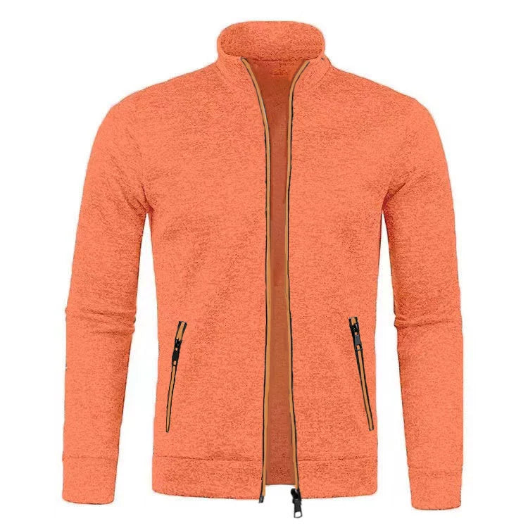LAURENT MONACO | VESTE EN MAILLE À FERMETURE ÉCLAIR POUR HOMMES