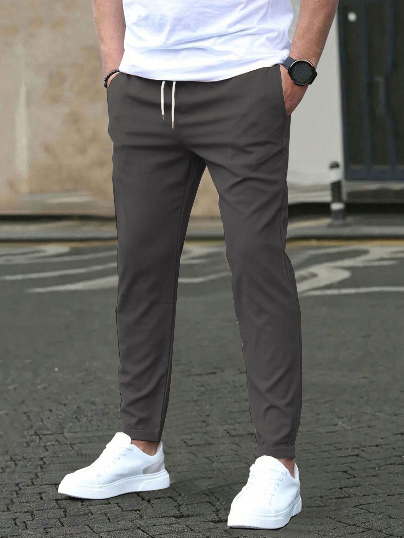LAURENT MONACO | PANTALONS ÉLASTIQUES POUR HOMMES