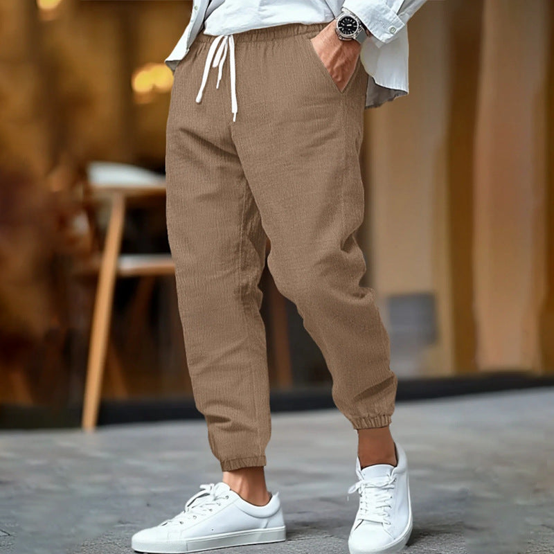 LAURENT MONACO | PANTALON À CORDON DE SERRAGE COASTAL POUR HOMMES