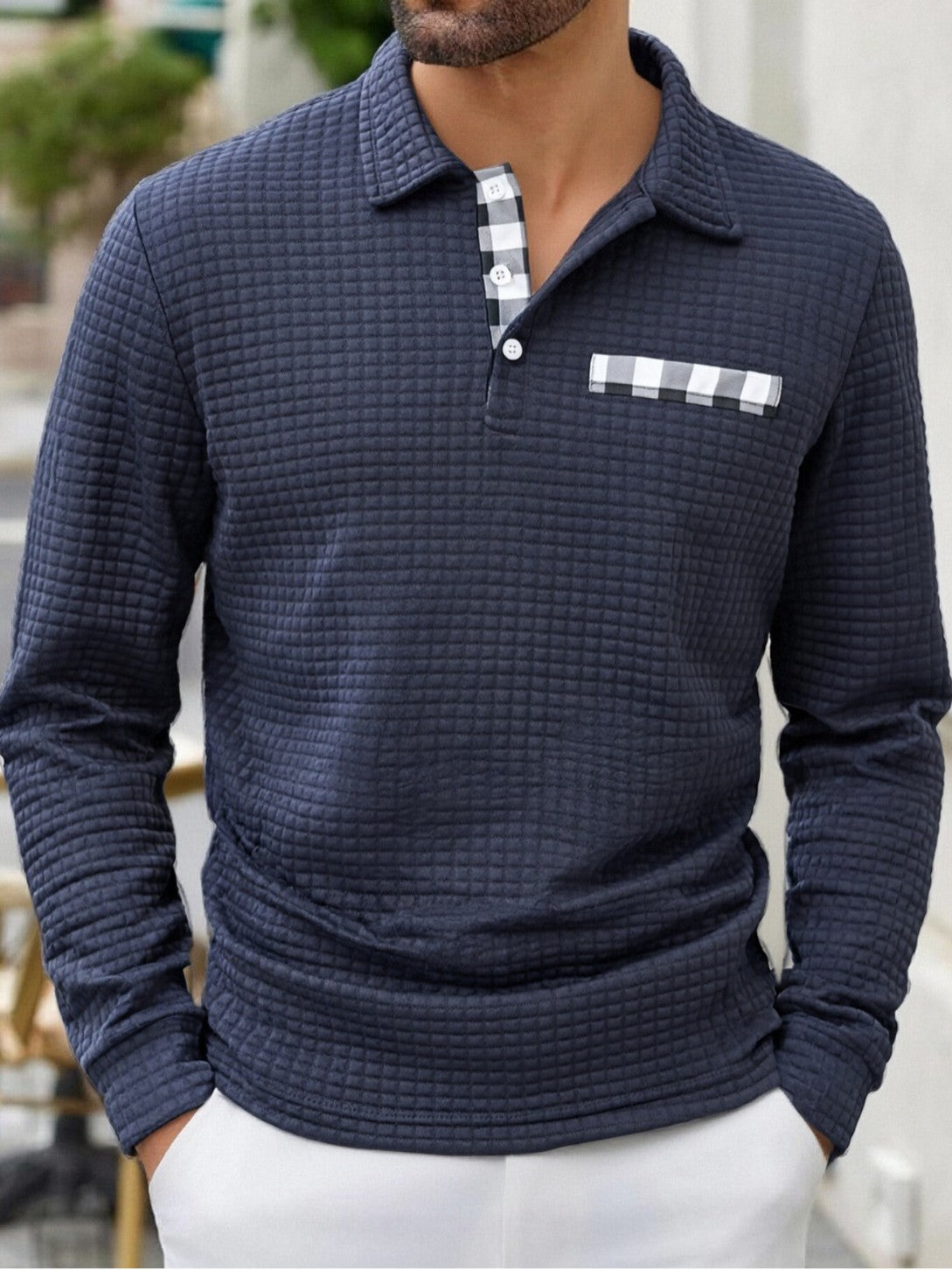 LAURENT MONACO | CHEMISE À CARREAUX POUR HOMMES
