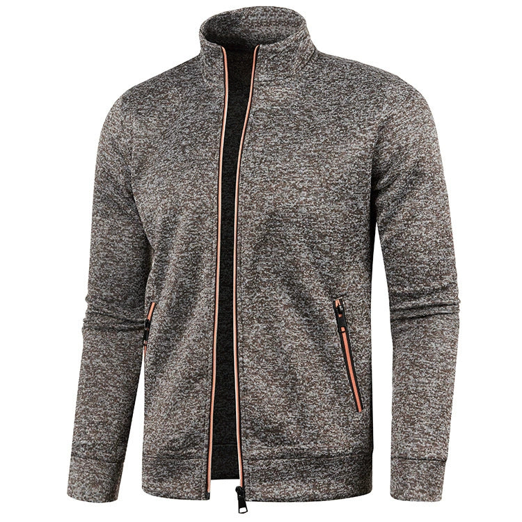 LAURENT MONACO | VESTE EN MAILLE À FERMETURE ÉCLAIR POUR HOMMES