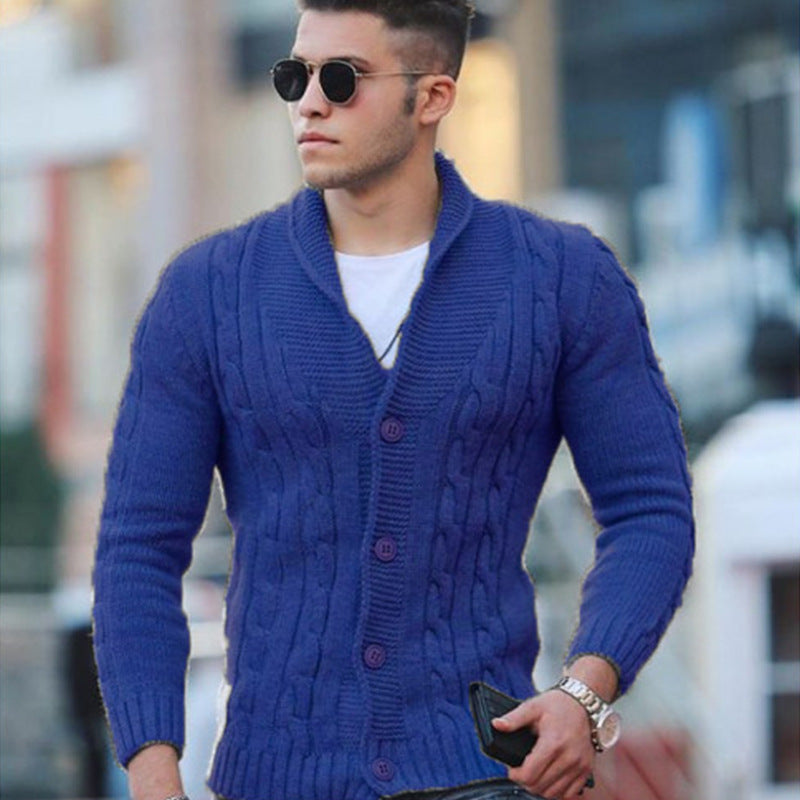 LAURENT MONACO | CARDIGAN EN MAILLE TEXTURÉE POUR HOMMES