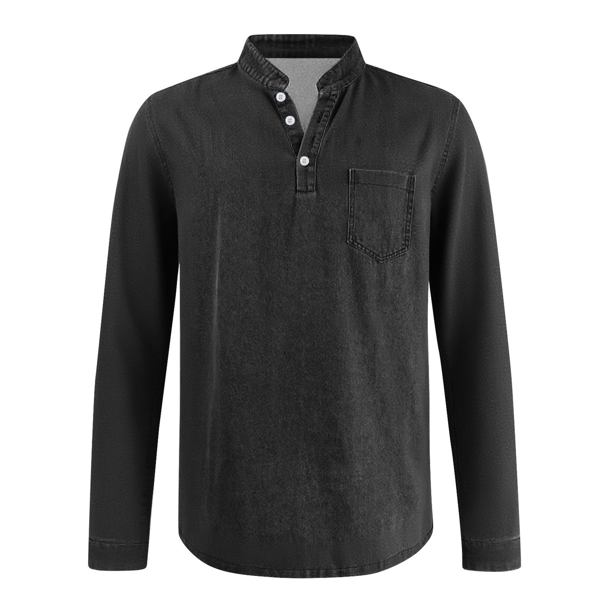 LAURENT MONACO | T-SHIRT TRADITIONNEL À MANCHES LONGUES POUR HOMMES
