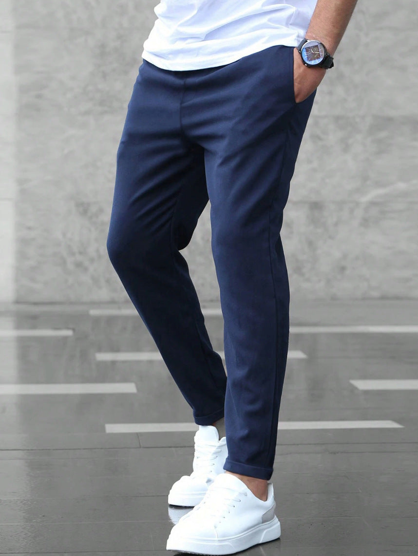 LAURENT MONACO | PANTALONS CASUAL PREMIUM LÉGERS À JAMBE DROITE