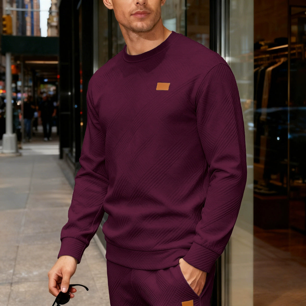 LAURENT MONACO | PULL EN MAILLE TEXTURÉE POUR HOMMES