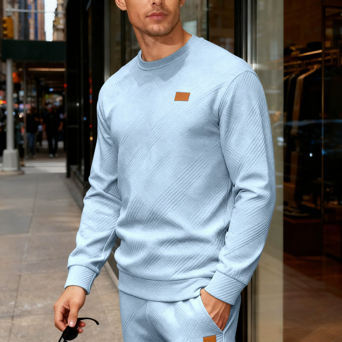 LAURENT MONACO | PULL EN MAILLE TEXTURÉE POUR HOMMES