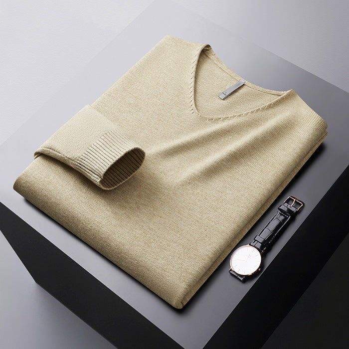 LAURENT MONACO | PULL EN V EN FIBRES NOBLES POUR HOMME