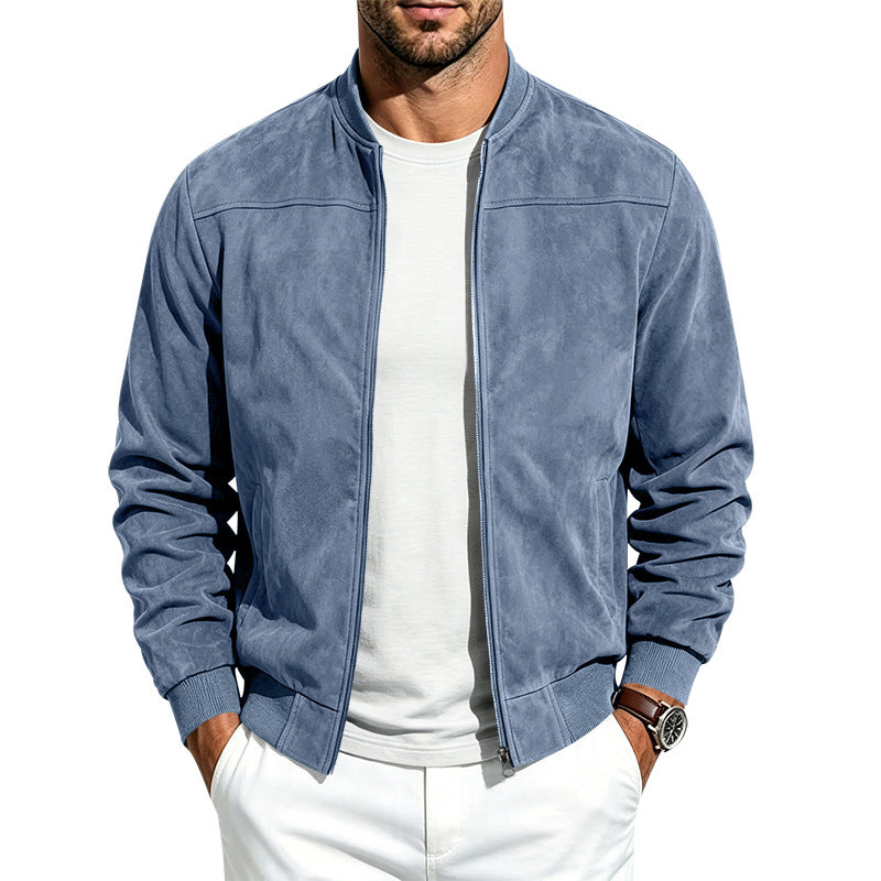 LAURENT MONACO | VESTE BOMBER À FERMETURE ÉCLAIR POUR HOMMES