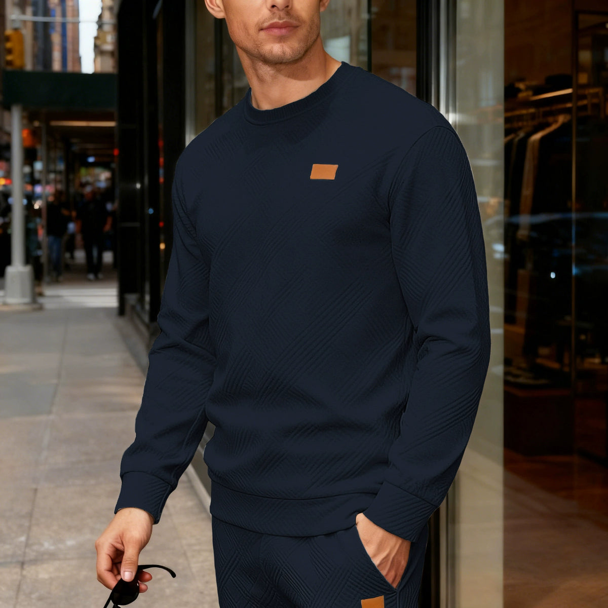 LAURENT MONACO | PULL EN MAILLE TEXTURÉE POUR HOMMES