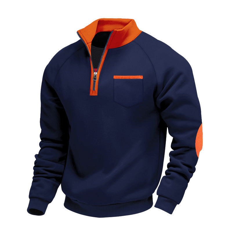 LAURENT MONACO | PULL EN POLAIRE AVEC MOITIÉ ZIP POUR HOMME