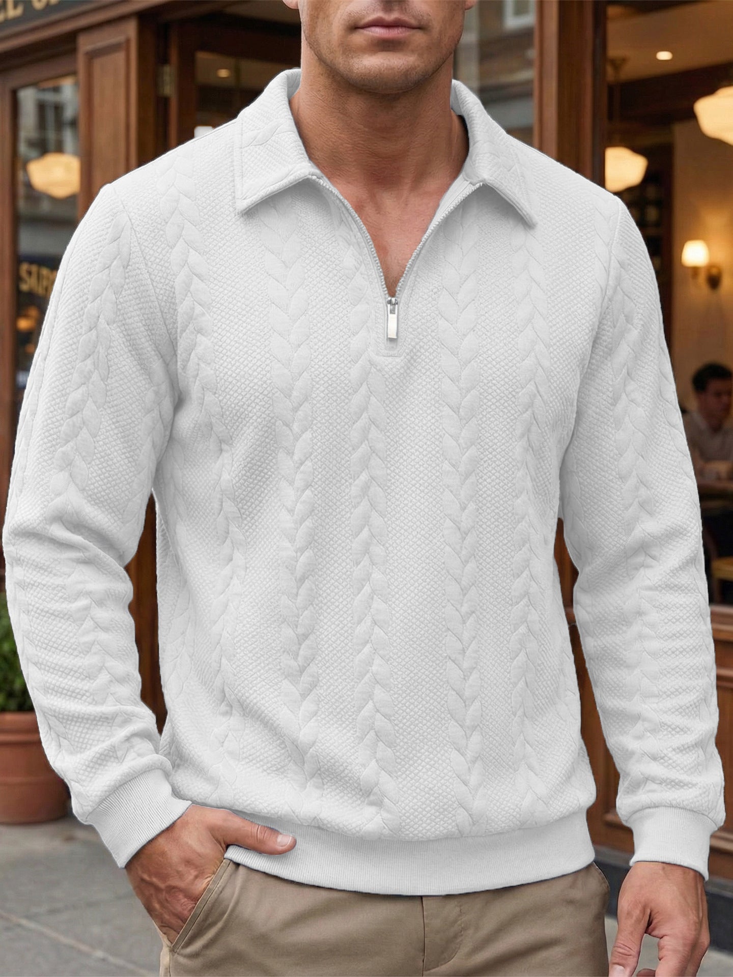 LAURENT MONACO | POLO ZIPPÉ ÉLÉGANT POUR HOMME