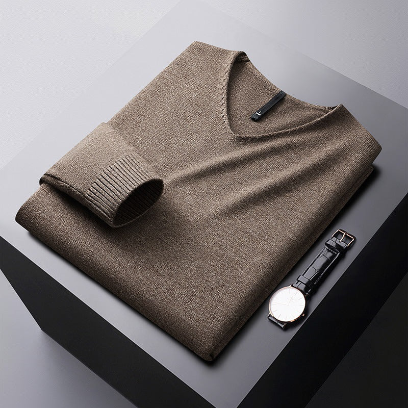 LAURENT MONACO | PULL EN V EN FIBRES NOBLES POUR HOMME