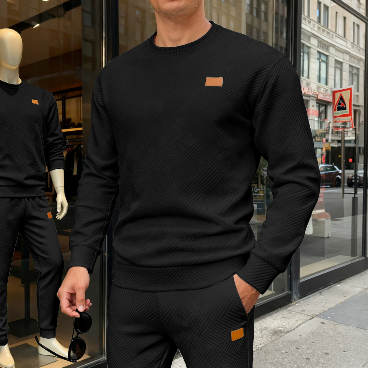 LAURENT MONACO | PULL EN MAILLE TEXTURÉE POUR HOMMES