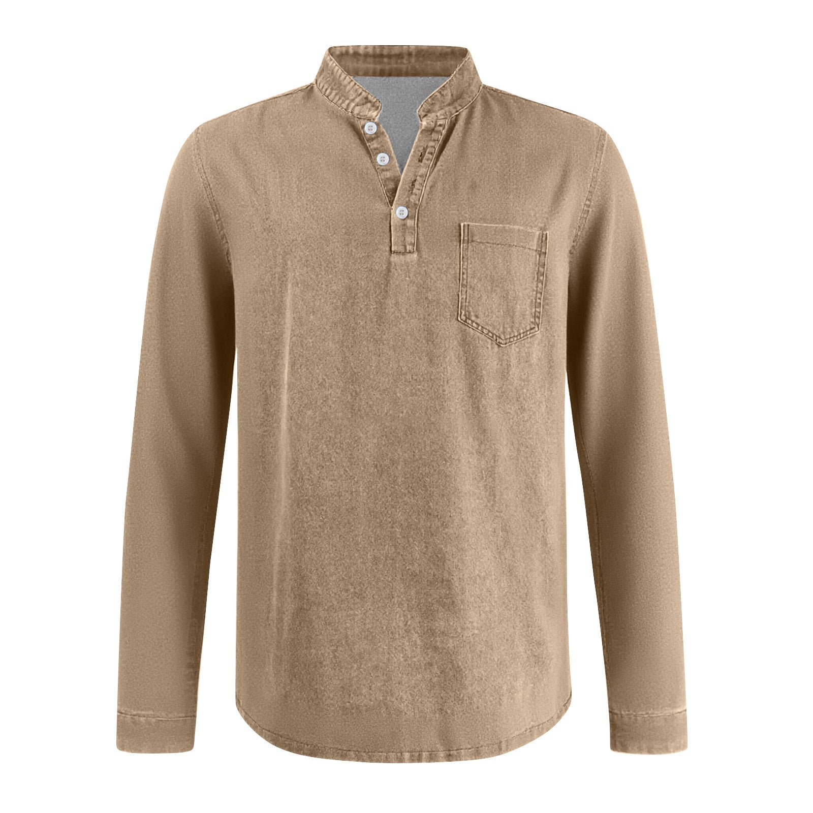 LAURENT MONACO | T-SHIRT TRADITIONNEL À MANCHES LONGUES POUR HOMMES